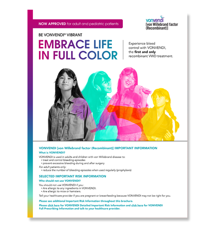Thumbnail of VONVENDI Patient Brochure.