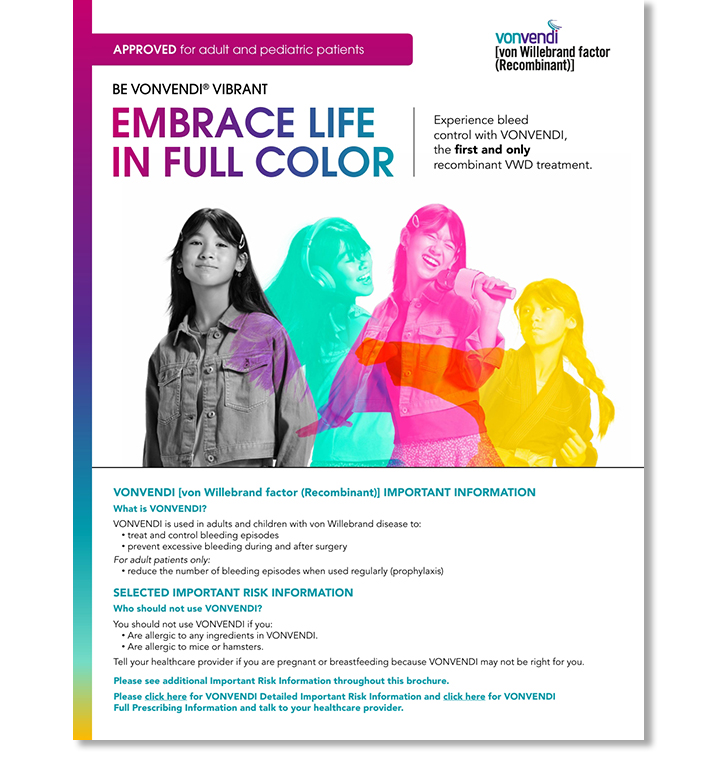 Thumbnail of VONVENDI Patient Brochure.